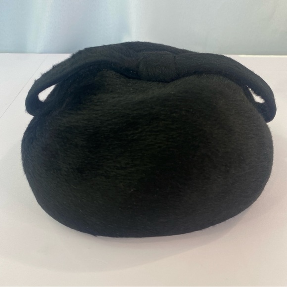 Vintage 1950s 60s Helios Made in Italy Black velour fur felt Pillbox hat - Picture 11 of 14